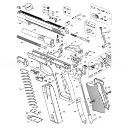 Pin blokady muszki do CZ 75 - Eemann Tech