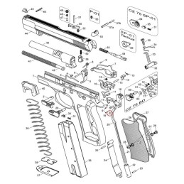 Pin blokady kurka do CZ 75 - Eemann Tech