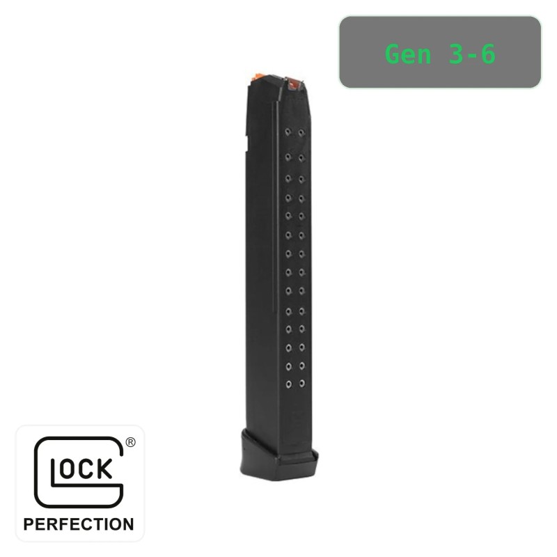 Glock magazynek 31+2 – oryginalny magazynek 33-nabojowy do pistoletu Glock 9mm