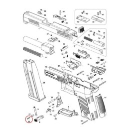  Eemann Tech - Sprężyna zrzutu magazynka do CZ P-10 - schemat montażowy CZ